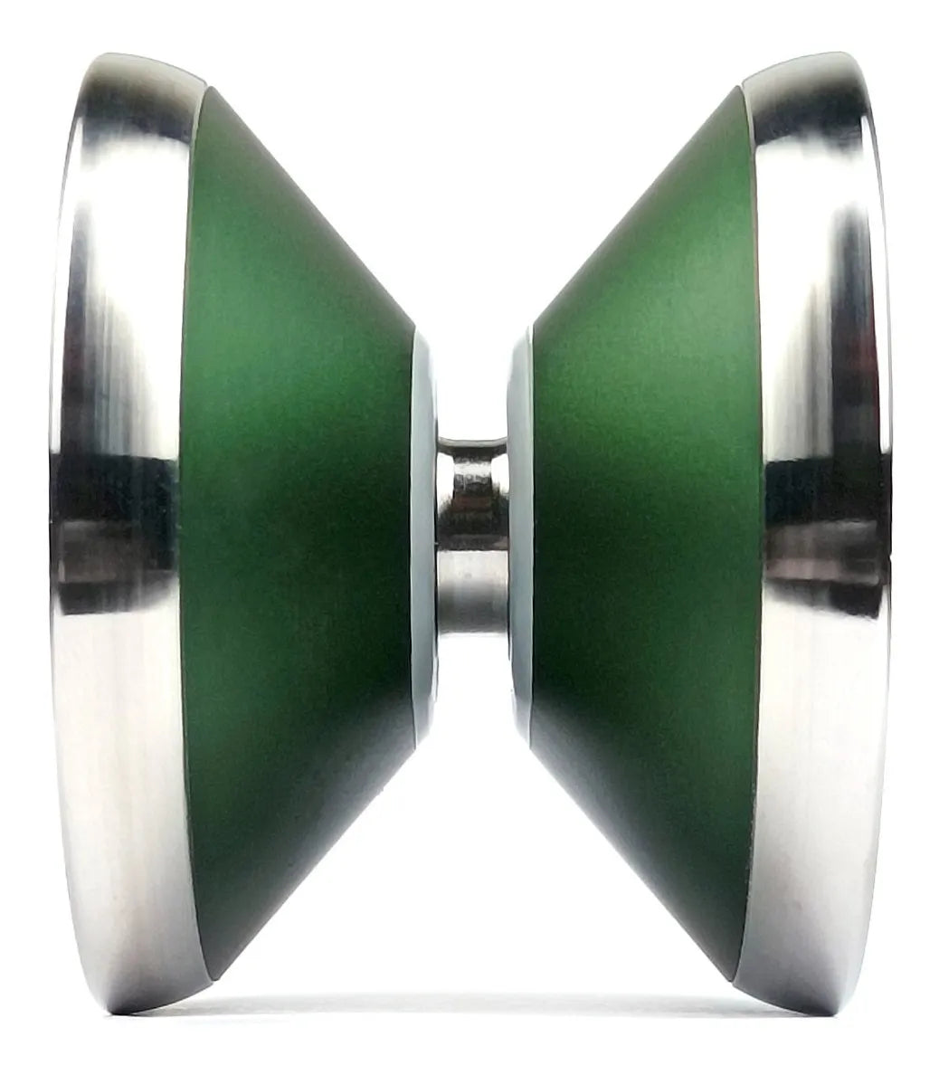 Magicyoyo Z02 TheChosen Groen bi-metaal jojo zijaanzicht