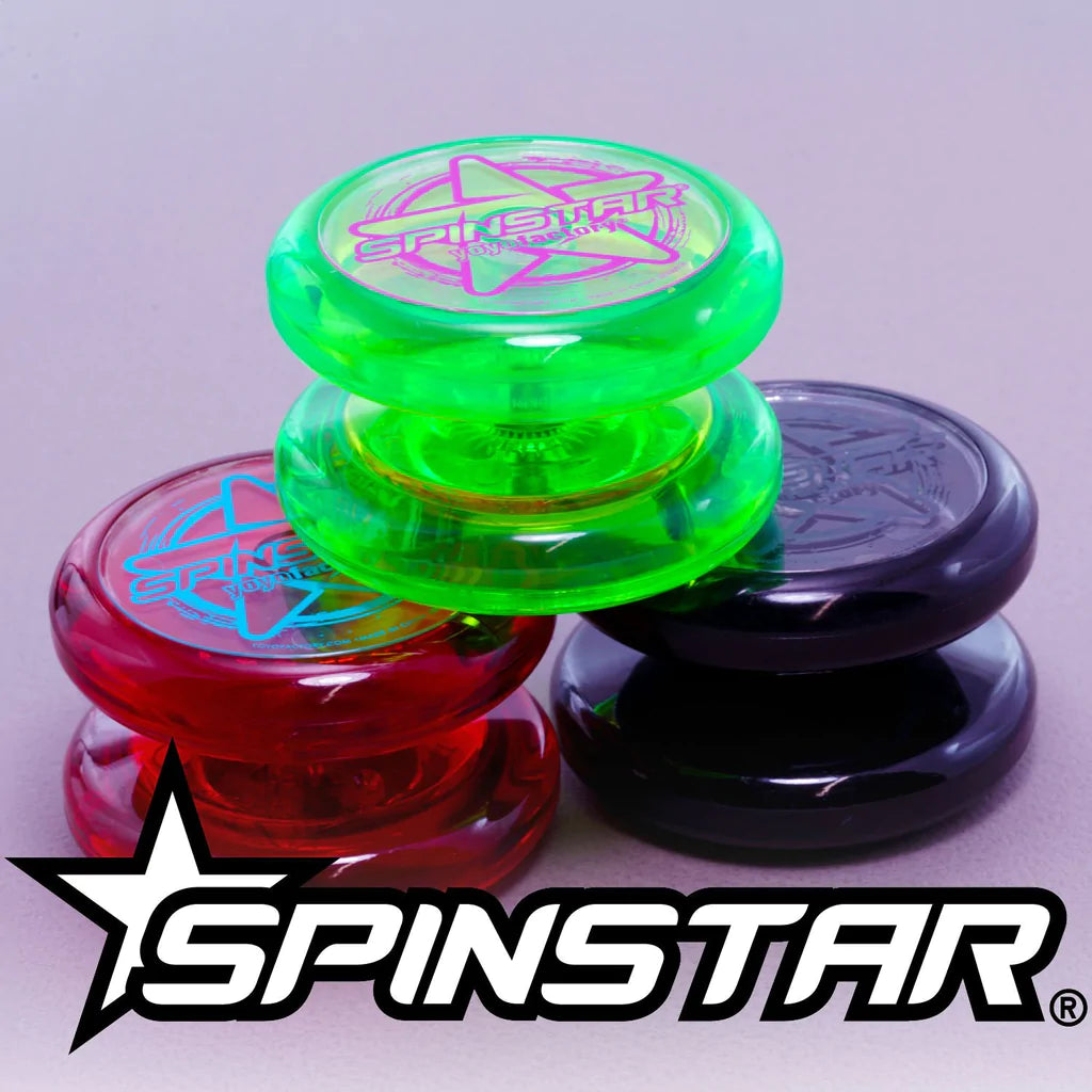 Drie jojo's productfoto YoYoFactory Spinstar